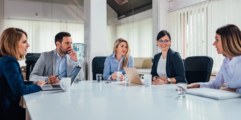 Startup business people group meeting.